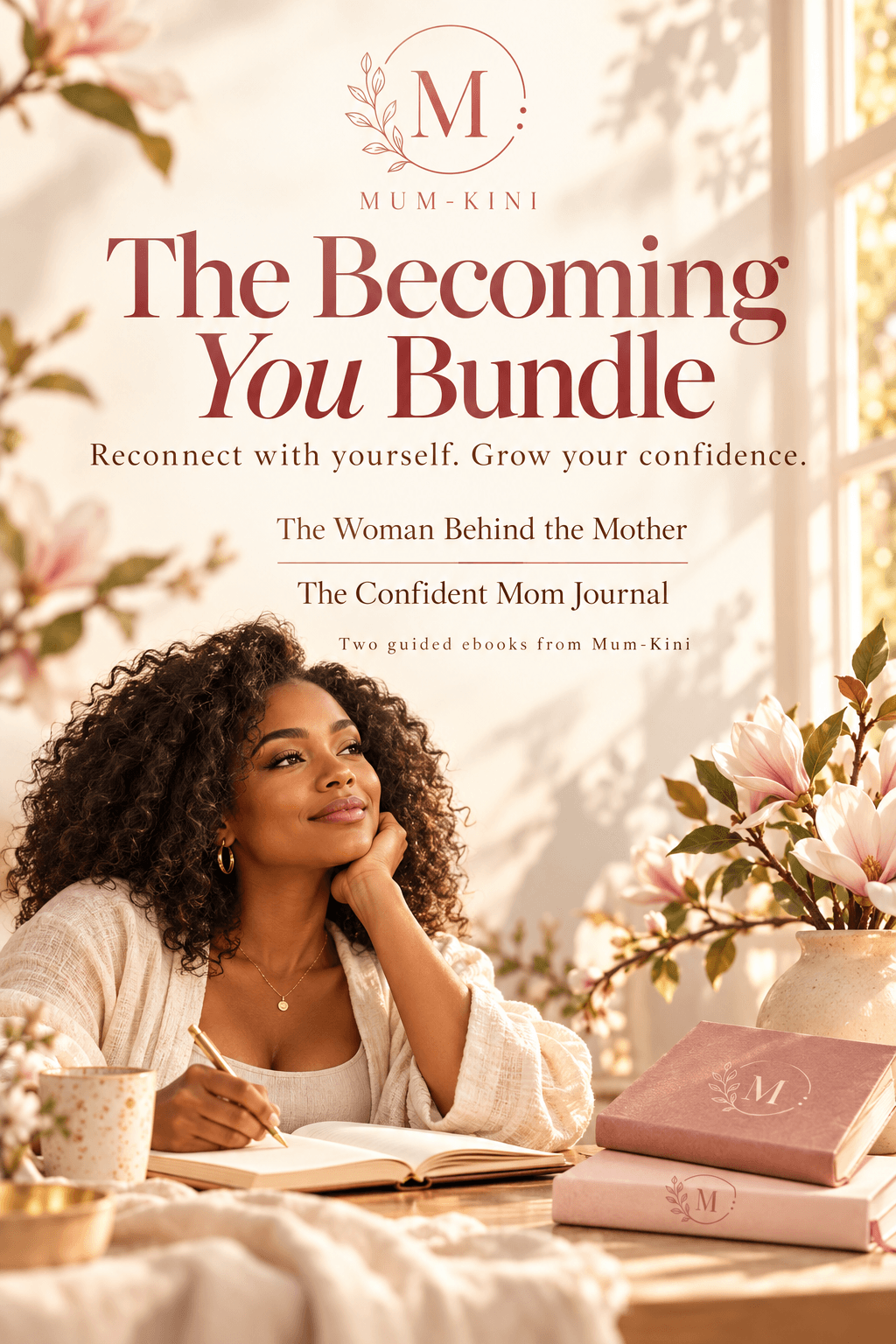 The Becoming You Bundle cover: The Woman Behind the Mother and The Confident Mom Journal