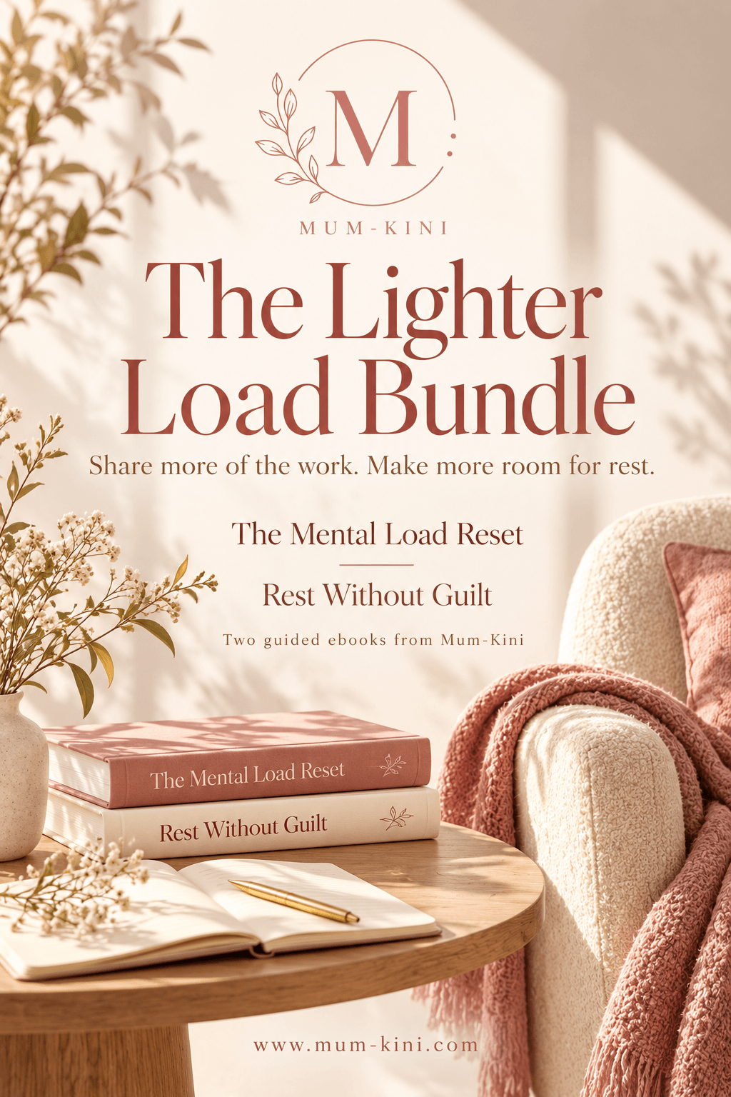 The Lighter Load Bundle cover: The Mental Load Reset and Rest Without Guilt